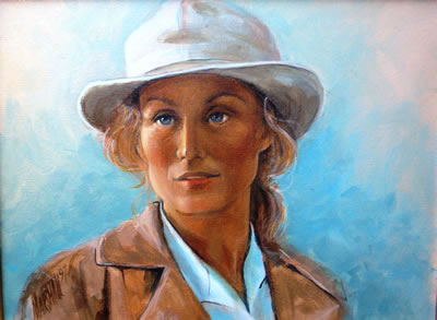 woman in hat